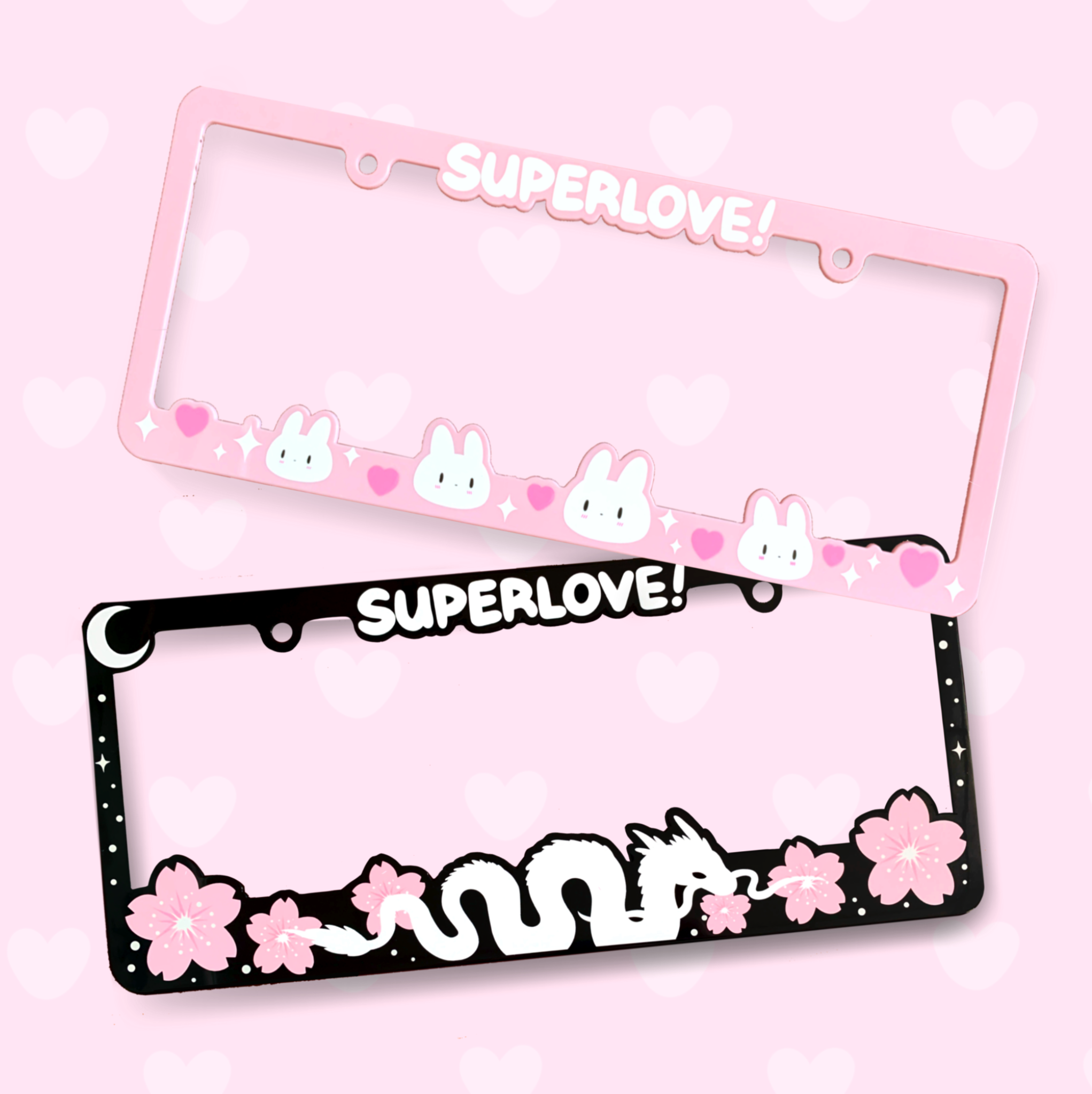 LICENSE PLATE FRAMES SUPERLOVE