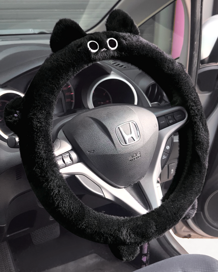 Kitty Plush Steering Wheel Cover
