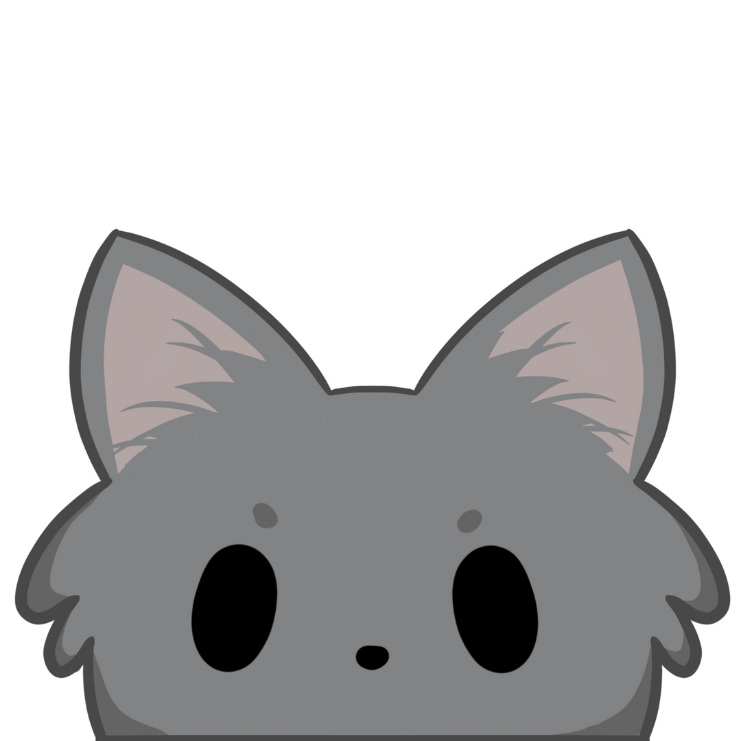 GREY KITTY PEEKER