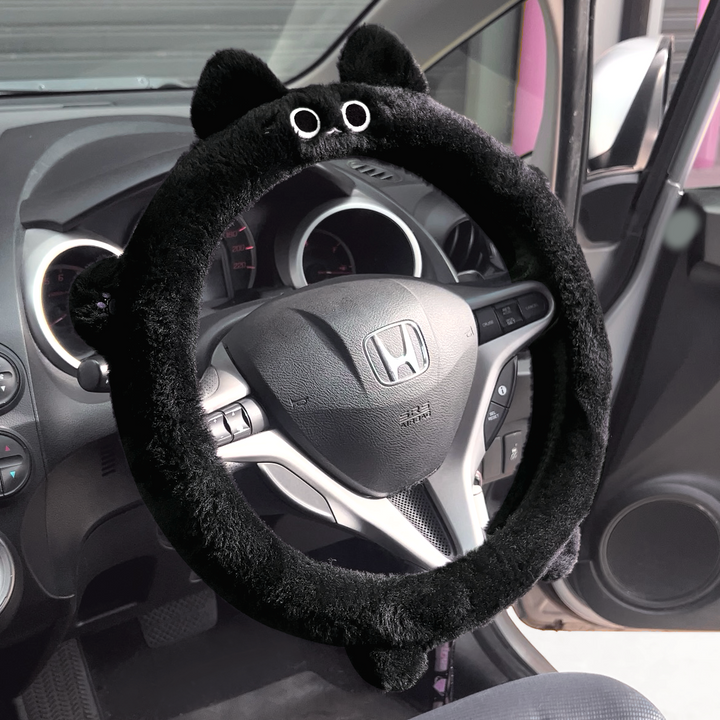 Kitty Plush Steering Wheel Cover