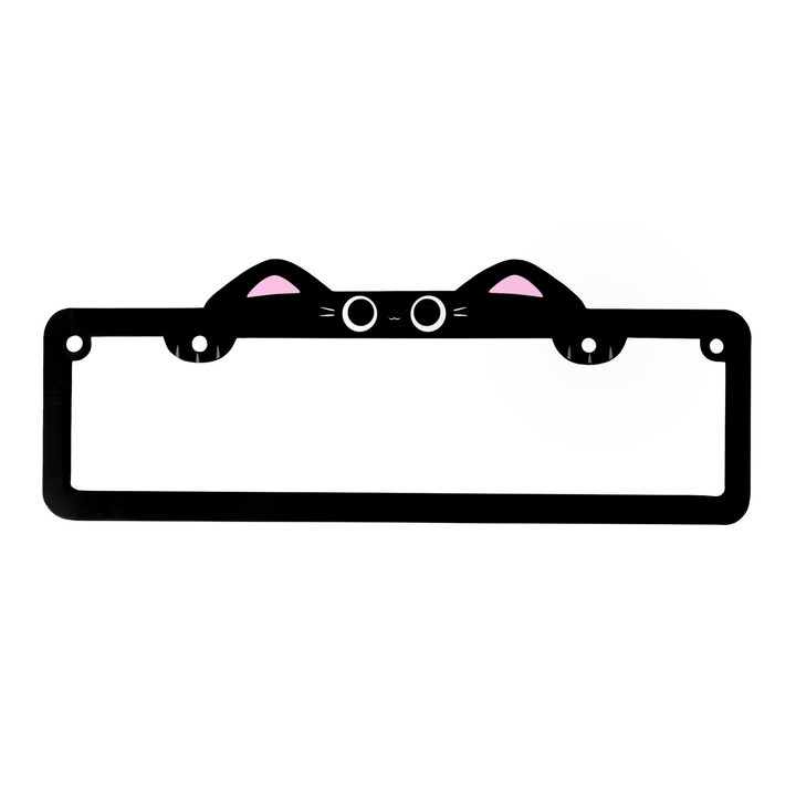 [AUS] BLACK KITTY PLATE FRAME