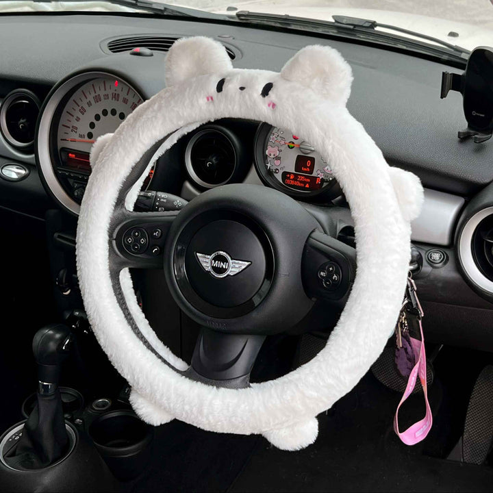 Mochi Bunny Plush Steering Wheel Cover