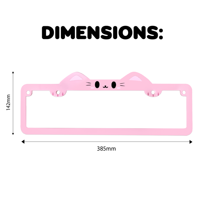 [AUS] PINK KITTY PLATE FRAME