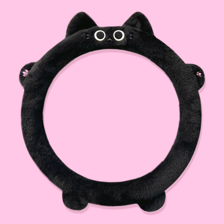 Kitty Plush Steering Wheel Cover