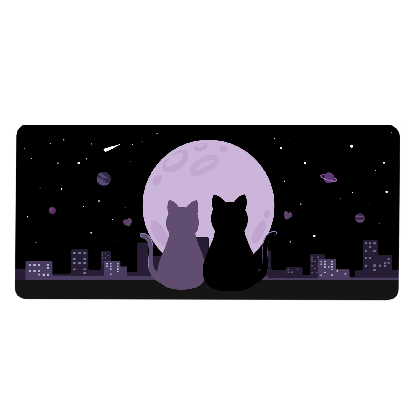 MIDNIGHT KITTIES' DESK MAT