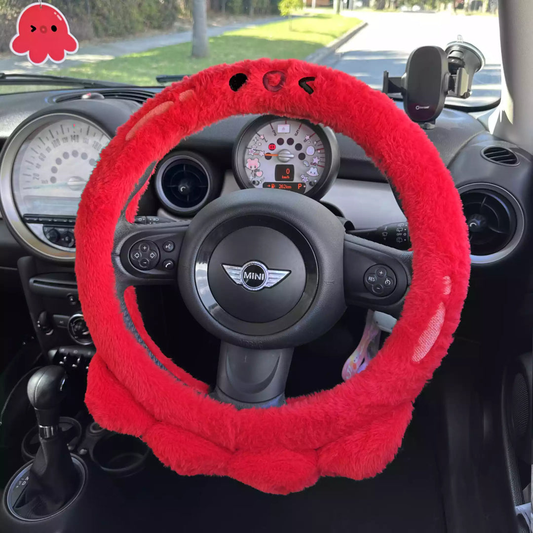 Octopus Plush Steering Wheel Cover