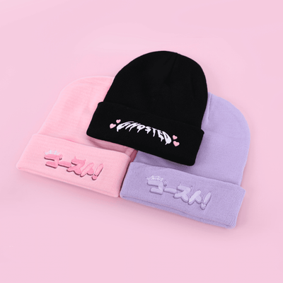 GHOST' BEANIE - PINK