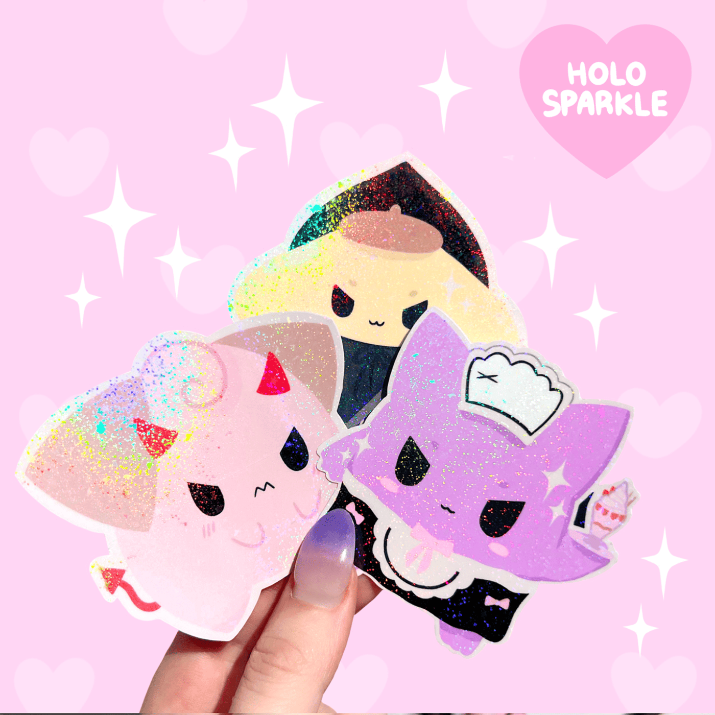 HOLO 'POM POM' DECAL