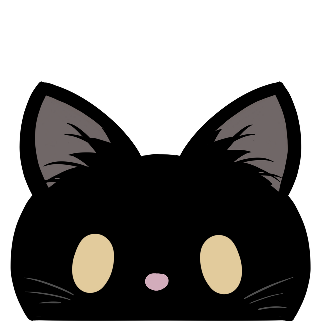 BLACK KITTY PEEKER