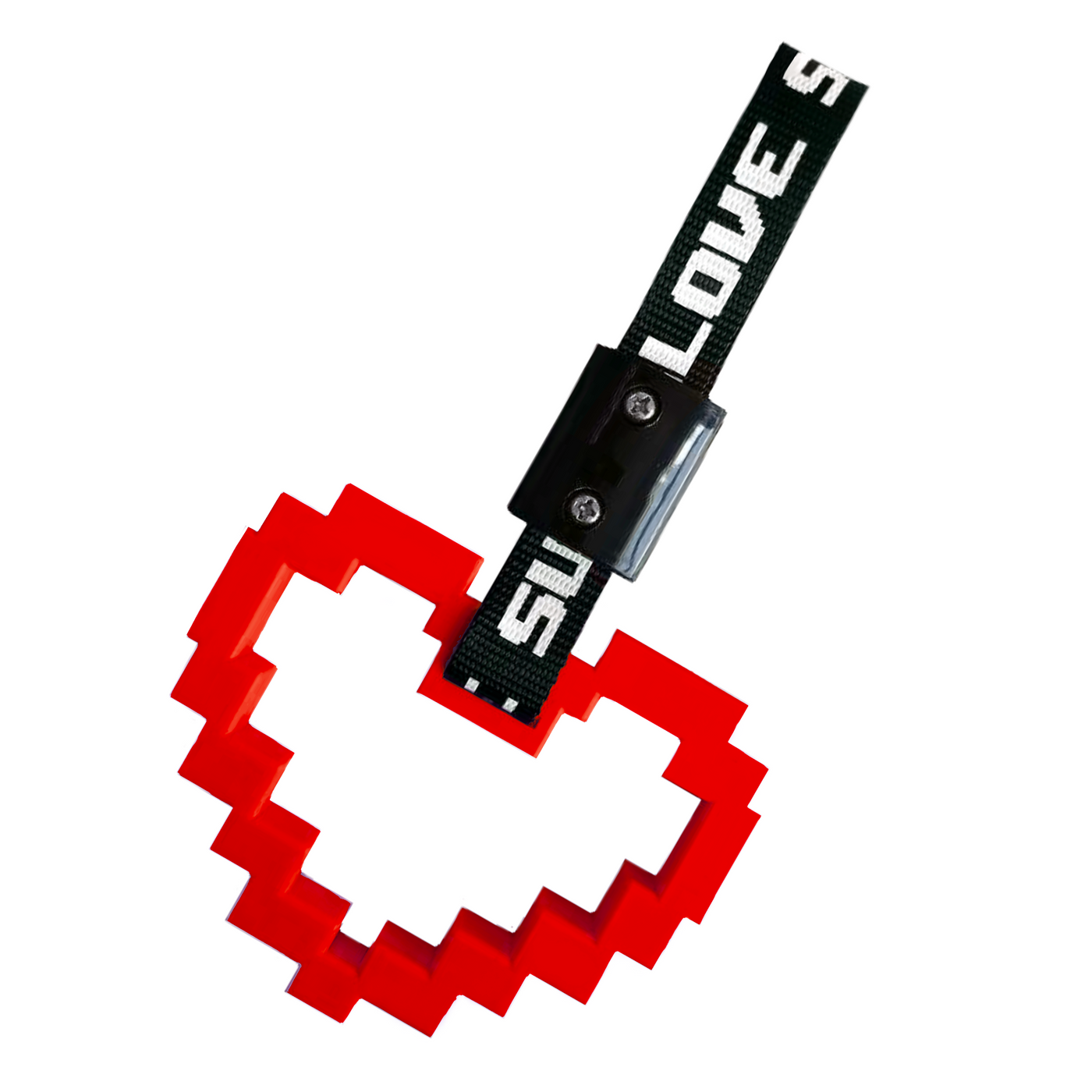 RED '8-BIT HEART' TSURIKAWA