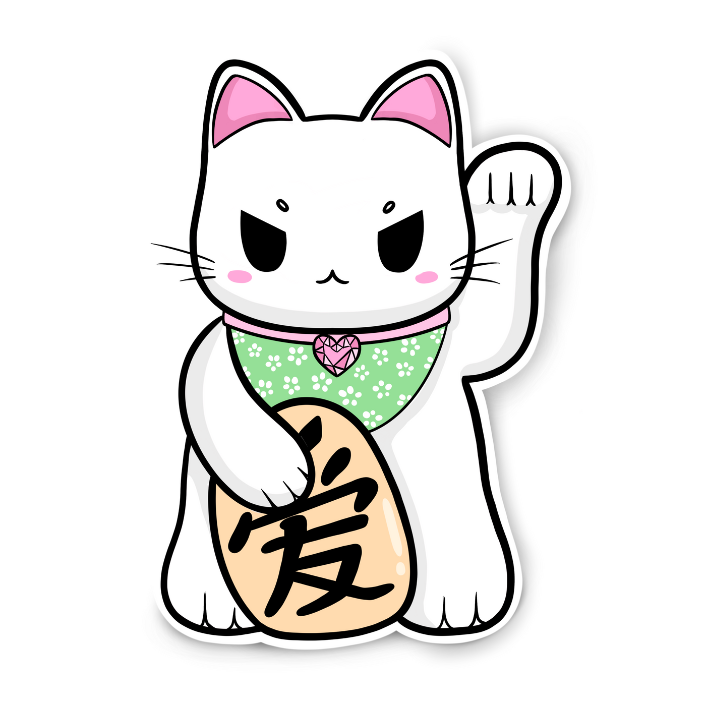 LUCKY CAT' DECAL STICKER